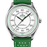 Omega Specialities Olympic Official Timekeeper Limited Edition Set - 39.5 mm Steel Case - White Dial - Green Micro-Perforated Leather Strap Limited Edition of 100 - 522.32.40.20.04.005