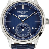 Patek Philippe Grand Complications In-Line Perpetual Calendar Platinum Blue Dial 41.3mm -5236P-001