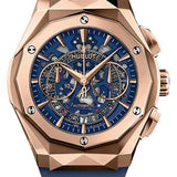 Hublot Classic Fusion Aerofusion Chronograph Orlinski King Gold Blue Watch - 45 mm - Sapphire Crystal Dial - Blue Smooth Rubber Strap Limited Edition of 200-525.OX.5180.RX.ORL21