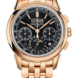 Patek Philippe Grand Complications Chronograph Perpetual Calendar - Rose Gold - Ebony Black Sunburst Dial - 5270/1R-001