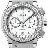 Hublot Classic Fusion Chronograph Titanium White Diamonds Watch-541.NE.2010.LR.1104