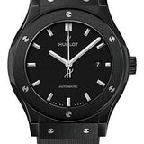 Hublot Classic Fusion Black Magic Watch - 42 mm - Black Dial - Black Lined Rubber Strap-542.CM.1171.RX