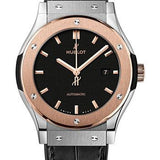 Hublot Classic Fusion Titanium King Gold Watch - 42 mm - Black Dial - Black Rubber and Leather Strap-542.NO.1181.LR