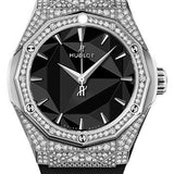 Hublot Classic Fusion Orlinski Titanium Pave Watch - 40 mm - Black Dial-550.NS.1800.RX.1604.ORL19