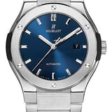 Hublot Classic Fusion Blue Titanium Bracelet Watch-568.NX.7170.NX