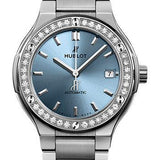 Hublot Classic Fusion Titanium Light Blue Watch-568.NX.891L.NX.1204