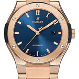 Hublot Classic Fusion Blue King Gold Bracelet Watch-568.OX.7180.OX