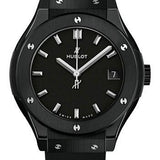 Hublot Classic Fusion Black Magic Watch - 33 mm - Black Dial - Black Lined Rubber Strap-581.CM.1171.RX