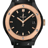 Hublot Classic Fusion Ceramic King Gold Watch - 33 mm - Black Lacquered Dial-581.CO.1181.RX