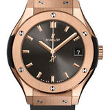 Hublot Classic Fusion Racing Grey King Gold Watch - 33 mm - Gray Dial - Gray Lined Rubber Strap-581.OX.7081.RX