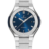 Hublot Classic Fusion Blue Titanium Bracelet Watch-585.NX.7170.NX