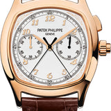 Patek Philippe Grand Complications 37 - 44.6mm Silver Satin Arabic Rose Gold Leather - 5950R-001