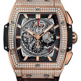 Hublot Spirit Of Big Bang King Gold Pave Watch - 45 mm - Sapphire Dial-601.OX.0183.LR.1704