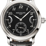 Patek Philippe Grand Complications 44 mm Grande and Petite Sonnerie Minute Repeater Platinum Black Dial - 6301P-001