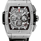 Hublot Spirit of Big Bang Titanium Watch - 42 mm - Sapphire Dial - Black Rubber and Leather Strap-641.NX.0173.LR