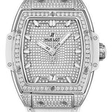 Hublot Spirit Of Big Bang Titanium White Full Pave Watch - 39 mm - Titanium Dial-665.NE.9010.LR.1604