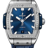 Hublot Spirit Of Big Bang Titanium Blue Diamonds Watch - 39 mm - Blue Dial-665.NX.7170.LR.1204