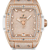 Hublot Spirit Of Big Bang King Gold White Full Pave Watch - 39 mm - 18K King Gold Dial-665.OE.9010.LR.1604