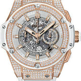 Hublot King Power Unico King Gold White Pave Watch-701.OE.0128.GR.1704