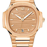 Patek Philippe Nautilus Ladies Automatic - 35.2 mm - Rose Gold - Golden Brown Opaline Dial - 7118/1R-010