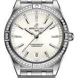 Breitling Chronomat Automatic 36 Watch - Stainless Steel (Gem-set) - White Diamond Dial - Metal Bracelet - A10380591A1A1