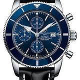 Breitling Superocean Heritage II Chronograph 46 Watch - Steel Case - Gun Blue Dial - Black Croco Strap - A1331216/C963/761P/A20D.1