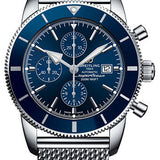 Breitling Superocean Heritage Chronograph 46 Watch - Steel - Gun Blue Dial - Steel Bracelet - A13312161C1A1