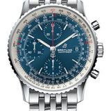 Breitling Navitimer 1 Chronograph 41 Watch - Steel Case - Aurora Blue Dial - Steel Pilot Bracelet - A13324121C1A1