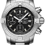 Breitling Avenger Chronograph 43 Watch - Stainless Steel - Black Dial - Metal Bracelet - A13385101B1A1