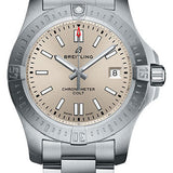 Breitling Chronomat Colt Automatic 41 Watch - Steel Case - Silver Dial - Steel Pilot Bracelet - A17313101G1A1