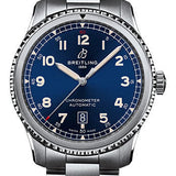 Breitling Aviator 8 Automatic 41 Watch - Stainless Steel - Blue Dial - Metal Bracelet - A17315101C1A1