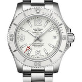 Breitling Superocean Automatic 36 Watch - Steel - White Dial - Steel Bracelet - A17316D21A1A1