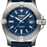 Breitling Avenger Automatic 43 Watch - Stainless Steel - Blue Dial - Blue Calfskin Leather Strap - Folding Buckle - A17318101C1X2