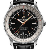 Breitling Steel Navitimer 1 Automatic 41 - Black Dial - Black Croco Strap - A17326211B1P2