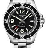 Breitling Superocean Automatic 42 Watch - Steel - Black Dial - Steel Bracelet - A17366021B1A1