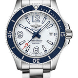 Breitling Superocean Automatic 42 Watch - Steel - White Dial - Steel Bracelet - A17366D81A1A1