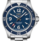 Breitling Superocean Automatic 44 Watch - Steel - Blue Dial - Steel Bracelet - A17367D81C1A1