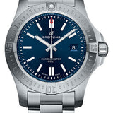 Breitling Chronomat Colt Automatic 44 Watch - Steel Case - Mariner Blue Dial - Steel Pilot Bracelet - A17388101C1A1