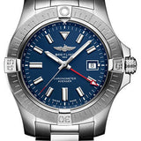 Breitling Avenger Automatic GMT 45 Watch - Stainless Steel - Blue Dial - Metal Bracelet - A32395101C1A1