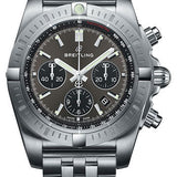 Breitling Chronomat B01 Chronograph 44 Watch - Steel Case - Blackeye Gray Dial - Steel Pilot Bracelet - AB0115101F1A1