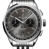 Breitling Premier B01 Chronograph 42 Watch - Stainless Steel - Anthracite Dial - Metal Bracelet - AB0118221B1A1