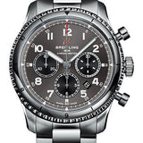 Breitling Aviator 8 B01 Chronograph 43 Watch - Stainless Steel - Anthracite Dial - Metal Bracelet - AB0119131B1A1