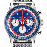 Breitling Navitimer B01 Chronograph 43 Pan Am Watch - Steel - Blue Dial - Steel Bracelet - AB01212B1C1A1