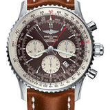 Breitling Navitimer B03 Chronograph Rattrapante 45 Watch - Steel - Panamerican Bronze Dial - Gold Leather Strap - Tang Buckle - AB031021/Q615/439X/A20BA.1