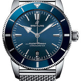 Breitling Superocean Heritage II B20 Automatic 44 Watch - Steel Case - Blue Dial - Steel Aero Classic Bracelet - AB2030161C1A1