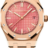 Audemars Piguet Royal Oak Self Winding Pink Rose Gold 34mm Pink Dial 77450OR.OO.1361OR.01