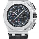 Audemars Piguet Royal Oak Offshore Selfwinding Chronograph Platinum Black Index Dial & Ceramic Bezel Leather Bracelet | 26411PO.OO.A002CR.01