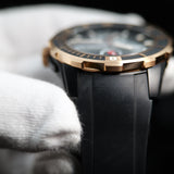 Ulysse Nardin Diver Chronometer Titanium & 18K Rose Gold 1185-170/BLACK 44mm Black Dial WARRANTY