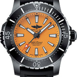 Breitling Superocean Automatic 48 Watch - Titanium - Yellow Dial - Black Rubber Strap - Tang Buckle - E17369241I1S1