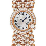 Cartier Ballon Blanc de Cartier Watch - 24.2 mm Pink Gold Case - Mother-of-Pearl Diamond Dial - Mother Of Pearl Bracelet - HPI00758